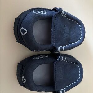 Navy Blue Kids Moccasins